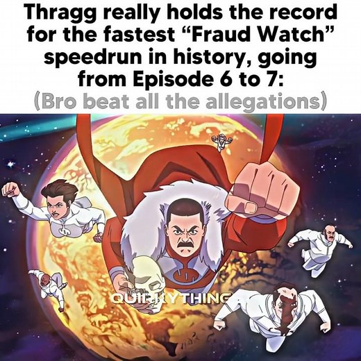 Thragg BEAT ALL THE FRAUD ALLEGATIONS in 1 episode🥹✌🏻Thragg punches Nolan into outer space#thragg#4k