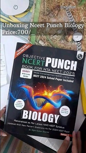Unboxing Ncert Punch Biology🔥 PhysicsWallah Biology Punch. NEET Bio books. NEET study material #neet