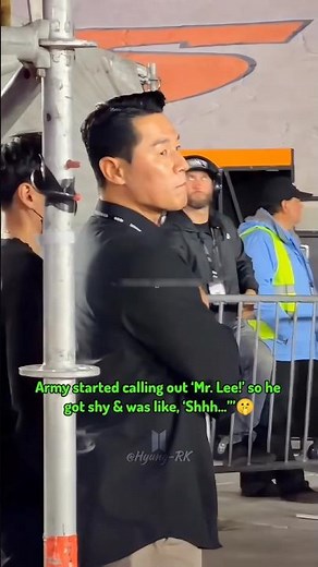 BTS’ forever bodyguard, Mr. Lee!🔥ARMY cheer for him at every concert, and he gets shy every time🤣