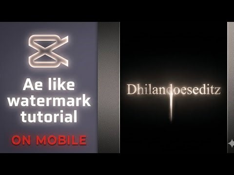 AE Style Watermark in 2 Minutes | CapCut Tutorial