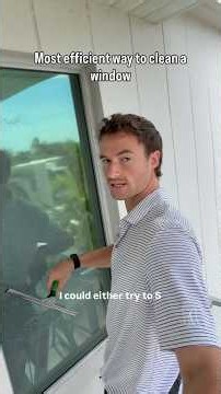 How to Squeegee SMALL Windows Without Streaks