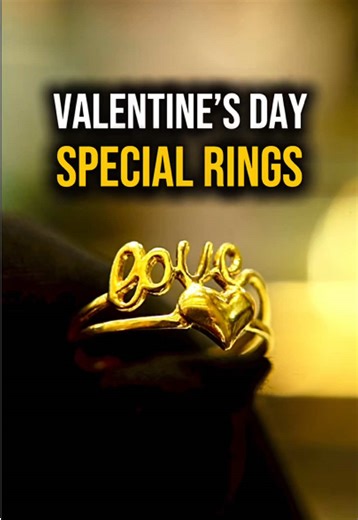 Valentine's Day Special Gold Ring Collection