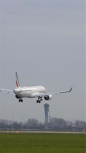 Airbus A220 Landing At Amsterdam Airport #airbus #shorts