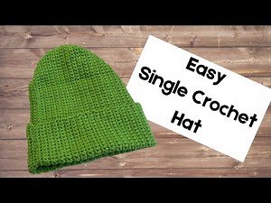 How To: Crochet a simple hat with just single crochet