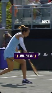 A simply stunning finish 👏 @zhengqinwen_tennis | #CharlestonOpen | WTA