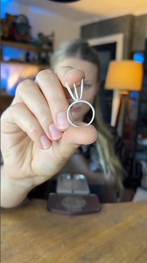 Handmade engagement ring 💍 | easy prong setting | jewelry making tutorial | silversmithing