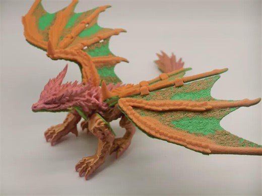 Articulated Flexi Monster Hunter Fatalis Dragon Print in Place No Supports Simple Model Children's Gifts -- 3D Printer Files Model STL 3MF - Etsy UK
