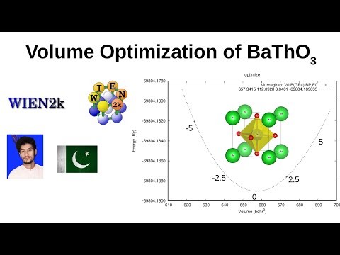 WT02: Volume optimization of BaThO3 in Urdu language