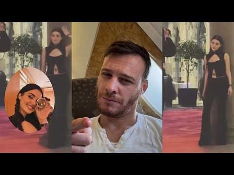 Hande Ercel New Vedio from Milan !Kerem Bursin New Sharing