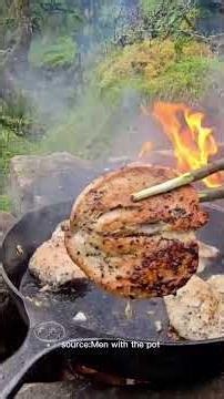 Ultimate Crispy BBQ Chicken Quesadilla 🔥🌮 | Primitive Campfire Cooking #cooking #outdoorcooking