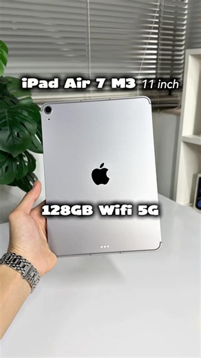 iPad Air 7 M3 11-inch 128GB Wifi 5G - SIM version for smooth performance #trending #ipadairm3