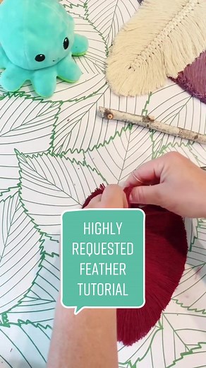 DIY Macrame Feather Tutorial