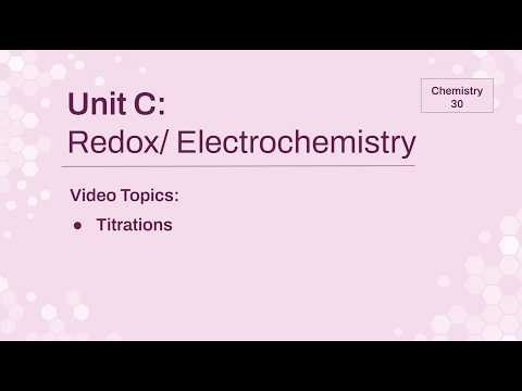 UCL4B - Redox Titrations and Stoichiometry Calculations - Chem 30