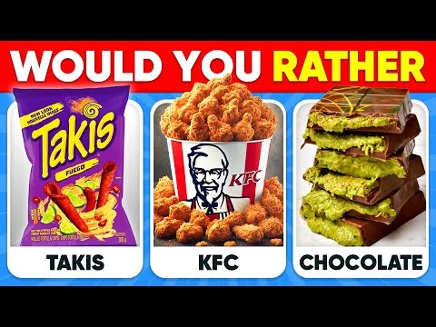 Would You Rather..? Ultimate Junk Food Edition 🍟🍔🍫 Quiz Alien