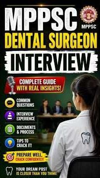MPPSC DENTAL SURGEON INTERVIEW preparation course #shorts