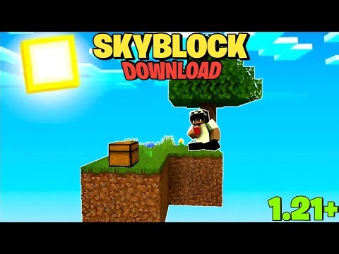 SkyBlock Map For Minecraft Pe 1.21+ | How To Install SkyBlock In Minecraft |