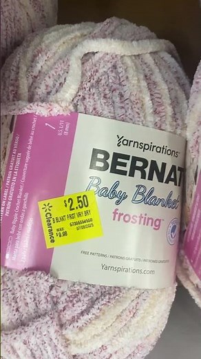Blanket Yarn on Clearance at my Walmart #yarn #blanketyarn #clearance