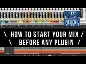 How to start your mix with only levels and panning / Gain Staging ( Made in Reason Studios )
