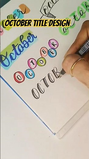 ✨ 10+ Beautiful October Styles | Brush Pen Calligraphy | October Title Ideas