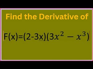 How to Apply the Multiplication Rule of Derivative