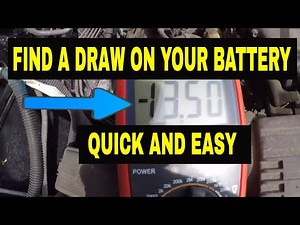 How to preform a parasitic draw on your car battery