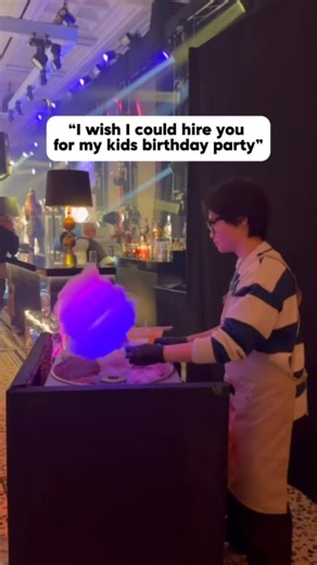 Cloud Nine®️ Candy Floss Art on Instagram: "Pleasure to showcase our exclusive XL size flower and glow in the dark candy floss at an amazing private event last month. 😎 #candyflossart #candyfloss #cottoncandy"