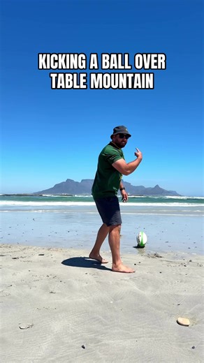 Another World Record! 🎯 I broke my 78th World Record recently when I went to Cape Town in South Africa, becoming the first person in history to kick a rugby ball over Table Mountain. 🏔️ 🇿🇦 Pretty chuffed as I blocked out a couple of hours in the day to break the record, but I managed to do it on the first attempt. 🏉 #Rugby #TheRugbyGuy