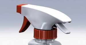 New child-resistant spray bottle with double-trigger mechanism