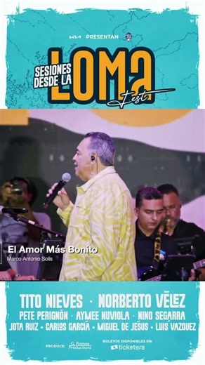 ¡Tito Nieves dice presente en Sesiones Desde La Loma Fest! 🔥🎶