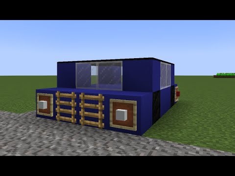 How to build a simple sedan car in Minecraft
