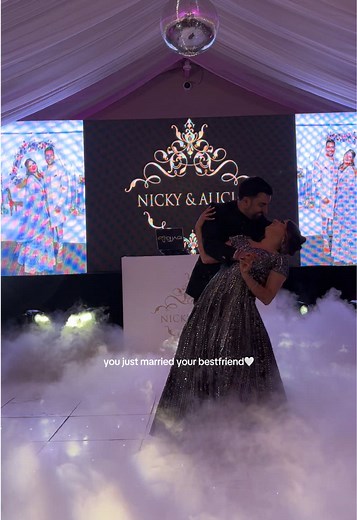 Nicky & Alicia’s first dance🤍 #iphonecontentcreator #eventcontentcreator #iphonephotography #weddingcontentcreator #indianwedding