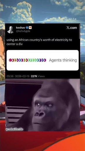 2026 In One Tweet: Using an African Country's Worth Of Electricity To Center A Div 😂😂😂🌍💻