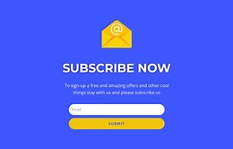 Subcribe now form with text - Html Code Example by Nicepage