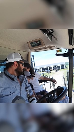 Our new Gleaner Combine got the first of many coffee stains😂 #farming #combine #family #reels | Brian's Farming Videos
