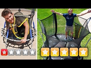 $10 Trampoline vs $1000 TRAMPOLINE Challenge! *EXTREME JUMP TESTS*