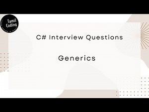 Generics in C# | Generics Method in C# | Generics Examples |Generics in C# Tamil