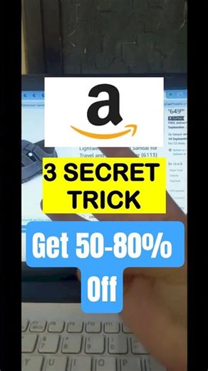 Amazon Secret Tricks - Get 50% to 80% Off #amazon #shopping