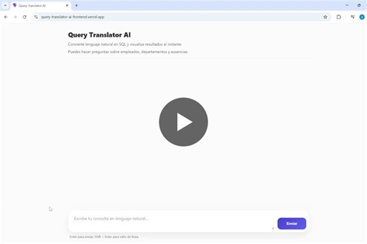 He estado trabajando en un pequeño proyecto personal: 👉 Un “copilot” que traduce lenguaje natural a SQL y consulta una base de datos real. Ejemplo: “empleados con salario mayor a 3000” → genera la… | Alain Martínez Salamanca