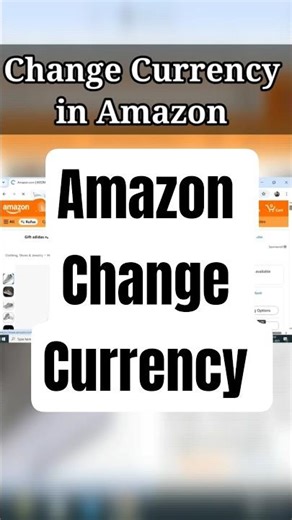 how to change Currency at Amazon #amazon #currency #shopping