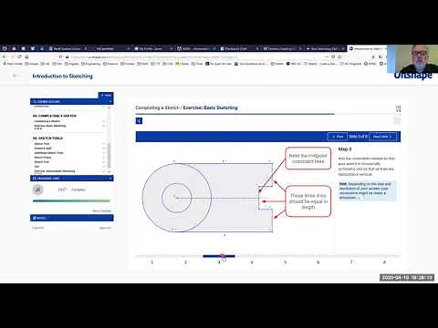Onshape Fundamentals: CAD - Basic Sketching Exercise
