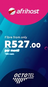 Get connected with Afrihost & Octotel! 🙌🏽 ⚡️ *T&Cs apply | Afrihost