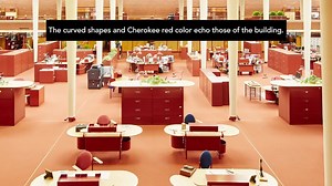 2.1K views · 67 reactions | #museumfromhome: Frank Lloyd Wright designed more than 1,000 structures in his lifetime, including this Desk from the SC Johnson Wax Administration Building (1936–1939). With enameled steel frames, a cantilevered work surface, swinging rather than sliding drawers, and hinged, removable wastebaskets, the desk and chair are remarkable examples of Wright’s innovative design sensibility. #highmuseumathome | High Museum of Art, Atlanta | Facebook