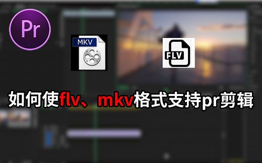 【插件分享】如何使flv、mkv格式支持pr剪辑