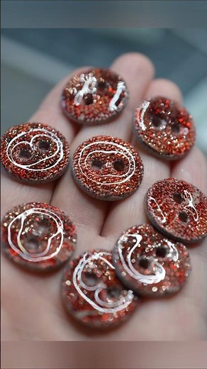 WOW! Buttons from polymer clay Mini TUTORIAL #shorts