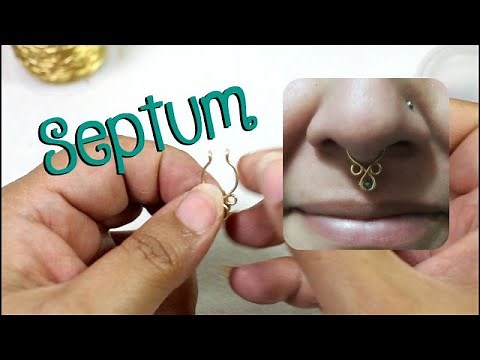 Cómo hacer un septum... Aprende a hacer un septup (piercing falso para la nariz)