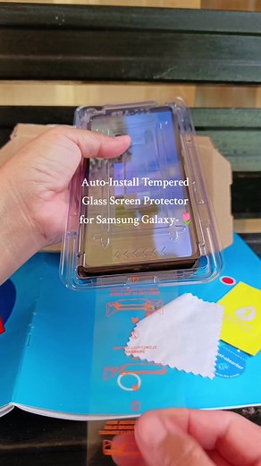 Auto-Install Tempered Glass Screen Protector for Samsung Galaxy - HD Privacy Protection