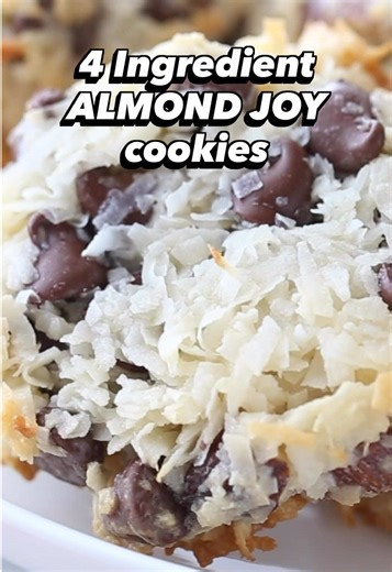 Easy 4-Ingredient Almond Joy Cookies Recipe