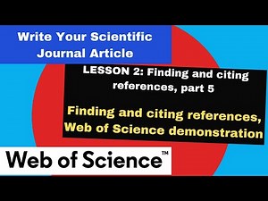How to use Web of Science to find scientific literature for your research paper