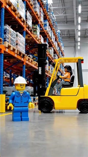 LEGO Excavator & Forklift 🚧 Helping Build the New Tower with Brick Lifts!