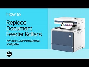 Replace the Document Feeder Rollers | HP Color LaserJet MFP 5800/6800, X579/X677 | HP Support